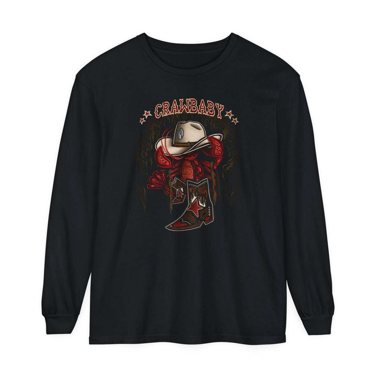 Crawbaby Garment-dyed Long Sleeve Tee – Chevalier Art Co.