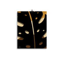 Load image into Gallery viewer, Black Monstera Leaf