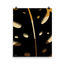 Load image into Gallery viewer, Black Monstera Leaf