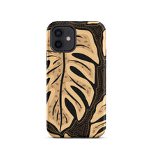 Load image into Gallery viewer, Cream Monstera - Tough iPhone Case