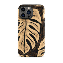 Load image into Gallery viewer, Cream Monstera - Tough iPhone Case
