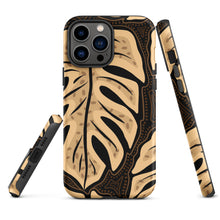Load image into Gallery viewer, Cream Monstera - Tough iPhone Case