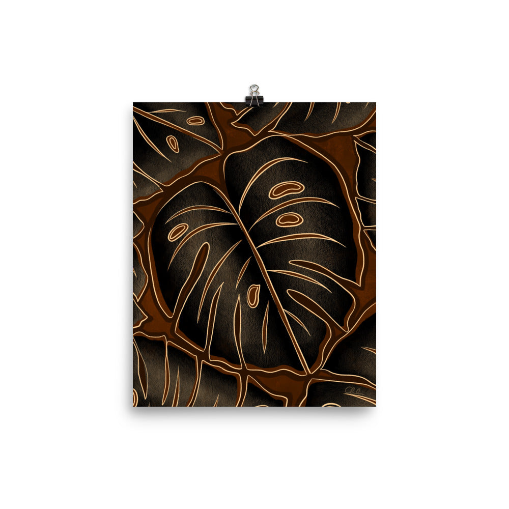 Monstera - Black Leaf