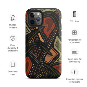 Abstract Jungle - Tough iPhone Case