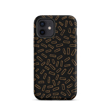 Load image into Gallery viewer, Black and Cream - Tough iPhone Case
